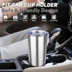 20 oz Stainless Steel Insulated Tumbler with Lids