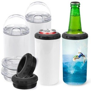 4 Pack 16oz Insulated Beer Can Tumblers