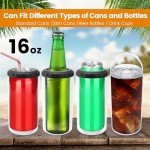 4 Pack 16oz Insulated Beer Can Tumblers
