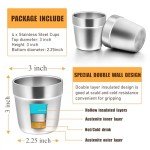Stainless Steel Insulated Tumblers for Kids - 4 Pack