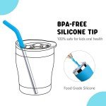 Mollcity Kids Stainless Steel Tumbler with Straw