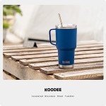 30 oz Stainless Steel Tumbler with Handle - Navy