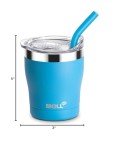 Mollcity Kids Stainless Steel Tumbler with Straw