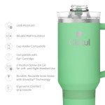 Cirkul 40oz Eucalyptus Insulated Tumbler with Handle