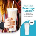 Clear Insulated Double Wall Tumblers with Lids