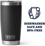 YETI 20 oz Vacuum Insulated Travel Tumbler - Black