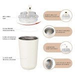 Puraville 14 oz Insulated Travel Coffee Tumbler