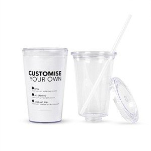 Customizable Acrylic Double Wall Tumbler - 16oz