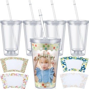 Customizable 16 oz Double Wall Acrylic Tumblers