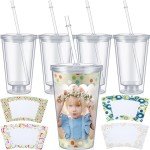 Customizable 16 oz Double Wall Acrylic Tumblers