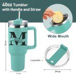 Custom 40 Oz Tumbler with Handle and Straw