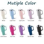 Custom 40 Oz Tumbler with Handle and Straw