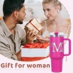 Personalized 40 oz Monogrammed Tumbler with Handle