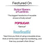 Bright 5-Pack Easy Clean Reusable Tumblers Straws