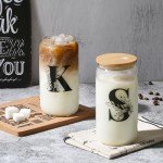 Personalized Initial Tumbler Cup with Lid