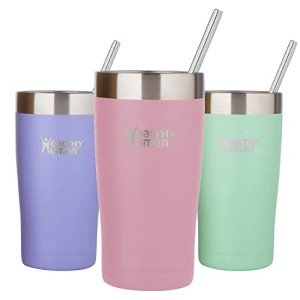 Healthy Human 20oz Stainless Steel Tumbler - Petal Pink