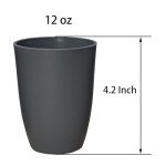 LuckyZone 12 oz Wheat Straw Reusable Tumblers - Set of 4