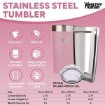 Healthy Human 20oz Stainless Steel Tumbler - Petal Pink