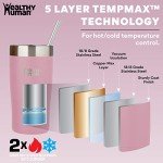 Healthy Human 20oz Stainless Steel Tumbler - Petal Pink