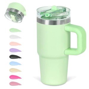 Kids' 14 Oz Insulated Flip Straw Tumbler - Green