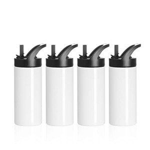 4 Pack Kids 16oz Stainless Steel Water Bottles