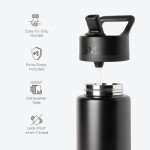Kids Summit Insulated Water Bottle with Straw - Confetti