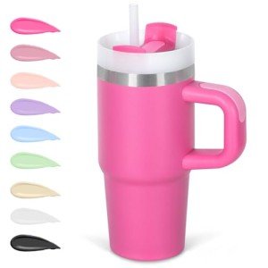 Kids' 14 Oz Insulated Tumbler with Handle & Straw