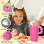 Kids' 14 Oz Insulated Tumbler with Handle & Straw