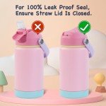 Kid-Friendly 12oz Stainless Steel Water Bottle