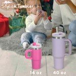 Kids' 14 Oz Insulated Tumbler with Handle & Straw