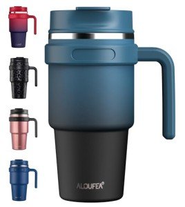 ALOUFEA 20 oz Insulated Coffee Mug Tumbler