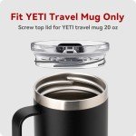 Snowfall 20oz Screw Top Lid for YETI Tumblers