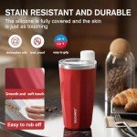 Leak-Proof 20 oz Red Insulated Tumbler with Straw