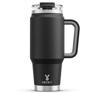 32 oz Insulated Tumbler with Handle & Straw