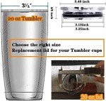 2-Pack Replacement Flip Lids for 20 oz Tumblers