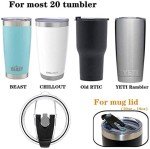 2-Pack Replacement Flip Lids for 20 oz Tumblers