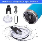 2 Pack of 20 Oz Tumbler Lids - Black