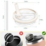 30 oz Tumbler Flip Straw Replacement Lid - 2 Pack