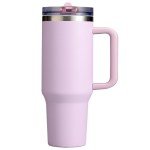 40 oz Lavender Purple Tumbler with Handle and Straw