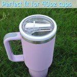 40 OZ Flip Straw Lids for Stanley Tumblers (2 PCS)