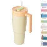 40 oz Insulated Tumbler with Handle & Straw