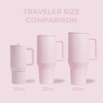 40 oz HydroJug Tumbler with Handle & Flip Straw