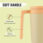 40 oz Insulated Tumbler with Handle & Straw