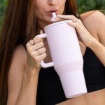 40 oz HydroJug Tumbler with Handle & Flip Straw