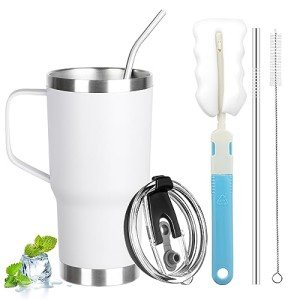20 oz Stainless Steel Insulated Tumbler with Handle