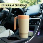 40 oz Insulated Tumbler with Handle & Straw