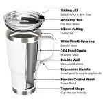20 oz Stainless Steel Insulated Tumbler with Handle
