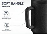 40oz Insulated Tumbler with Handle and Straw