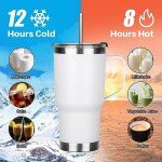 20 oz Stainless Steel Insulated Tumbler with Handle