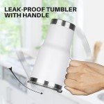 20 oz Stainless Steel Insulated Tumbler with Handle